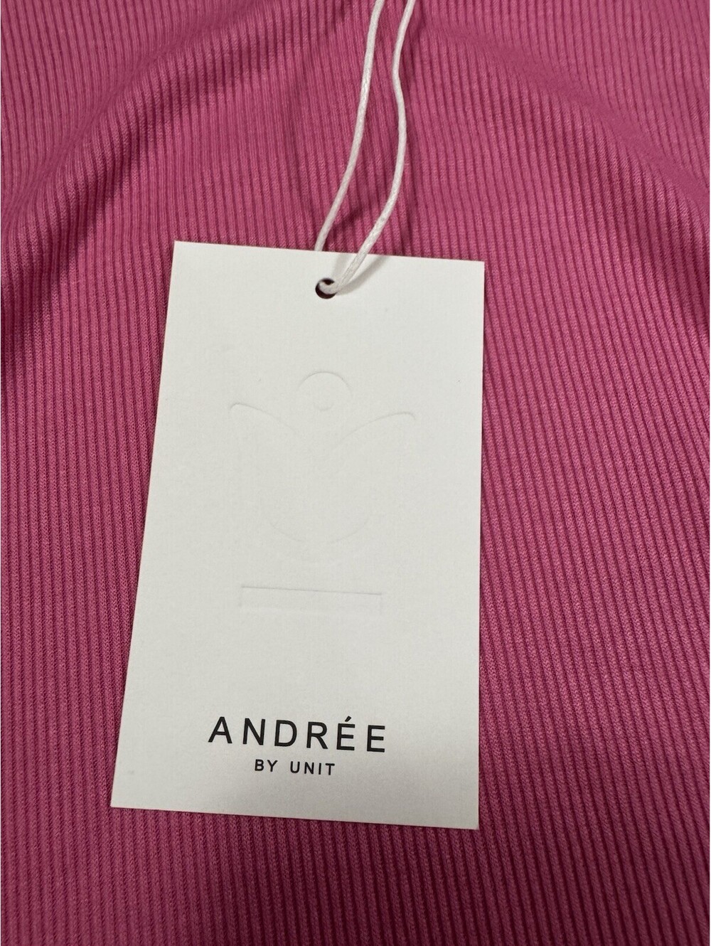 Andrée by Unit Ribbed Knit Scoop Neck Sleeveless Tank Tops Pink Blue Bundle (2) - Picture 5 of 5